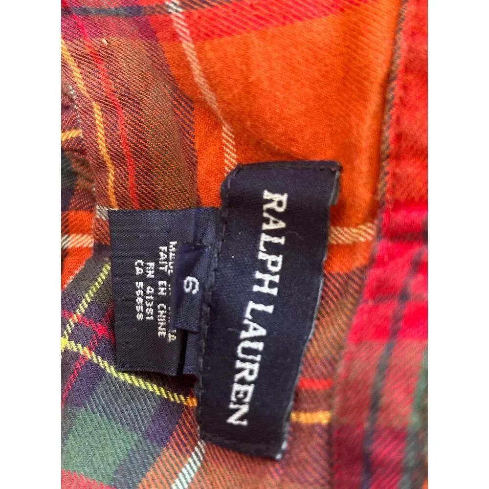 Ralph Lauren brand ruffled tartan